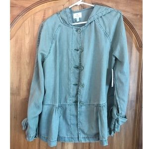 Nordstrom Susina Green Button Up Jacket - XS